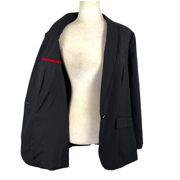 Universal Standard Rio Stretch Wool Formal Blazer Jacket Suit in Black XS 10-12 - Picture 13 of 16